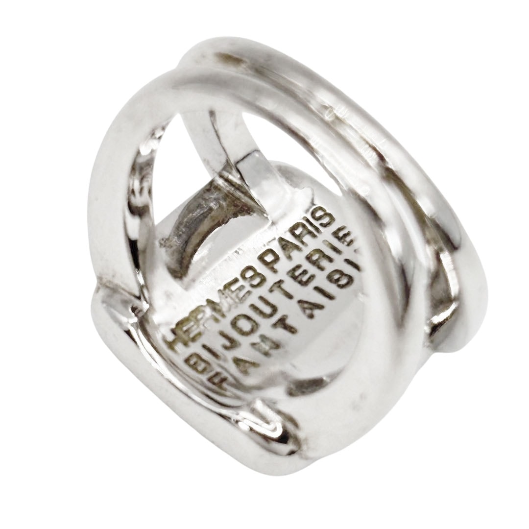 【美品】HERMES エルメス コロゾ セリエ シェル リング シルバー HERMES エルメス コロゾ セリエ シェルリング 指輪 アクセサリー