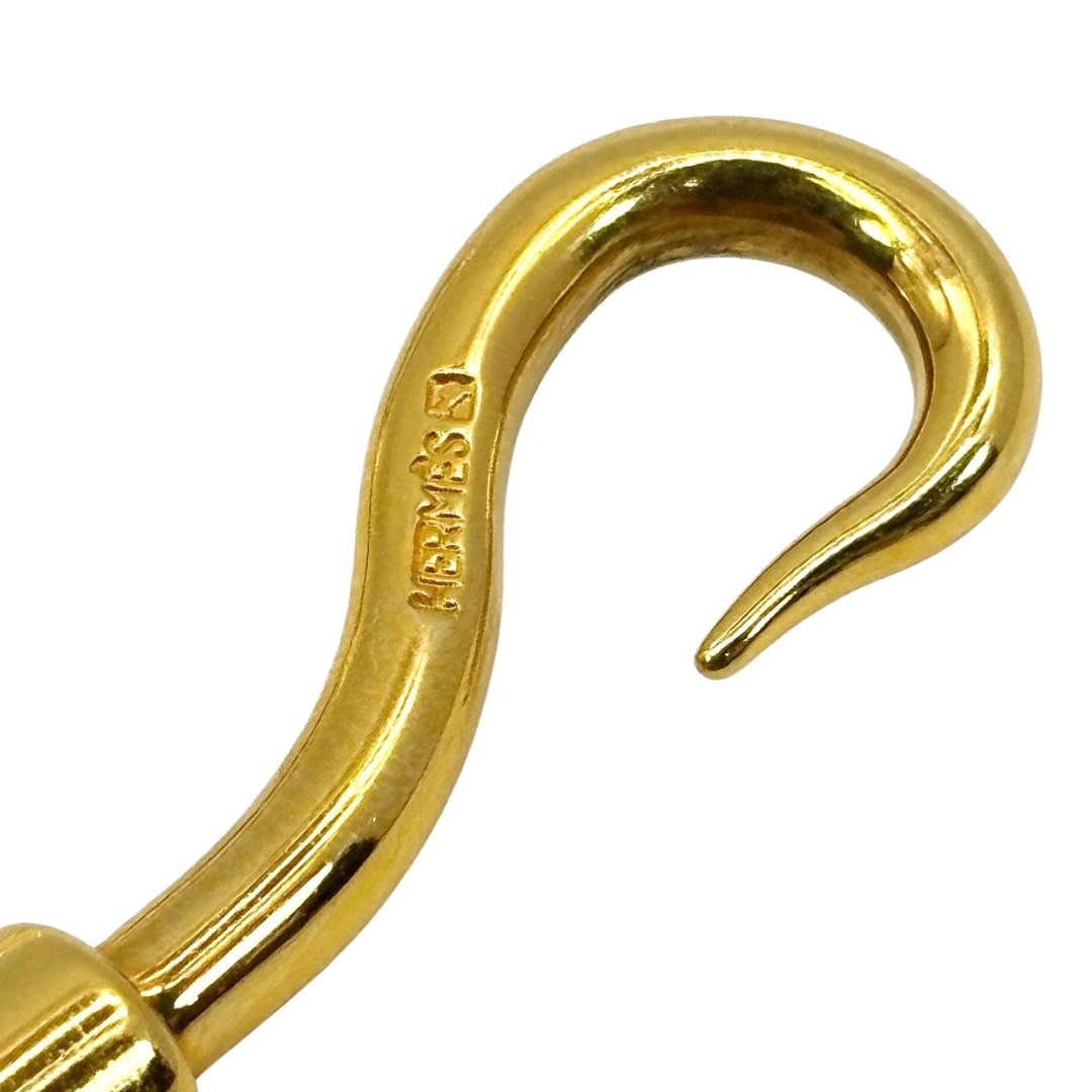 HERMES エルメス レザーブレスレット ジャンボH 編み込みレザー ブラック/ゴールド金具