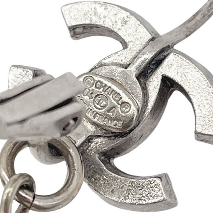 CHANEL シャネル フープピアス ココマーク フェイクパール ゴールド 04A