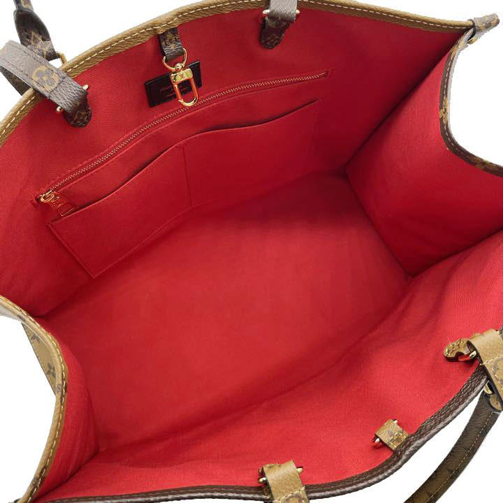 LOUIS VUITTON ルイヴィトン オンザゴーGM 2WAYトートバッグ モノグラム・リバース キャンバス M45320