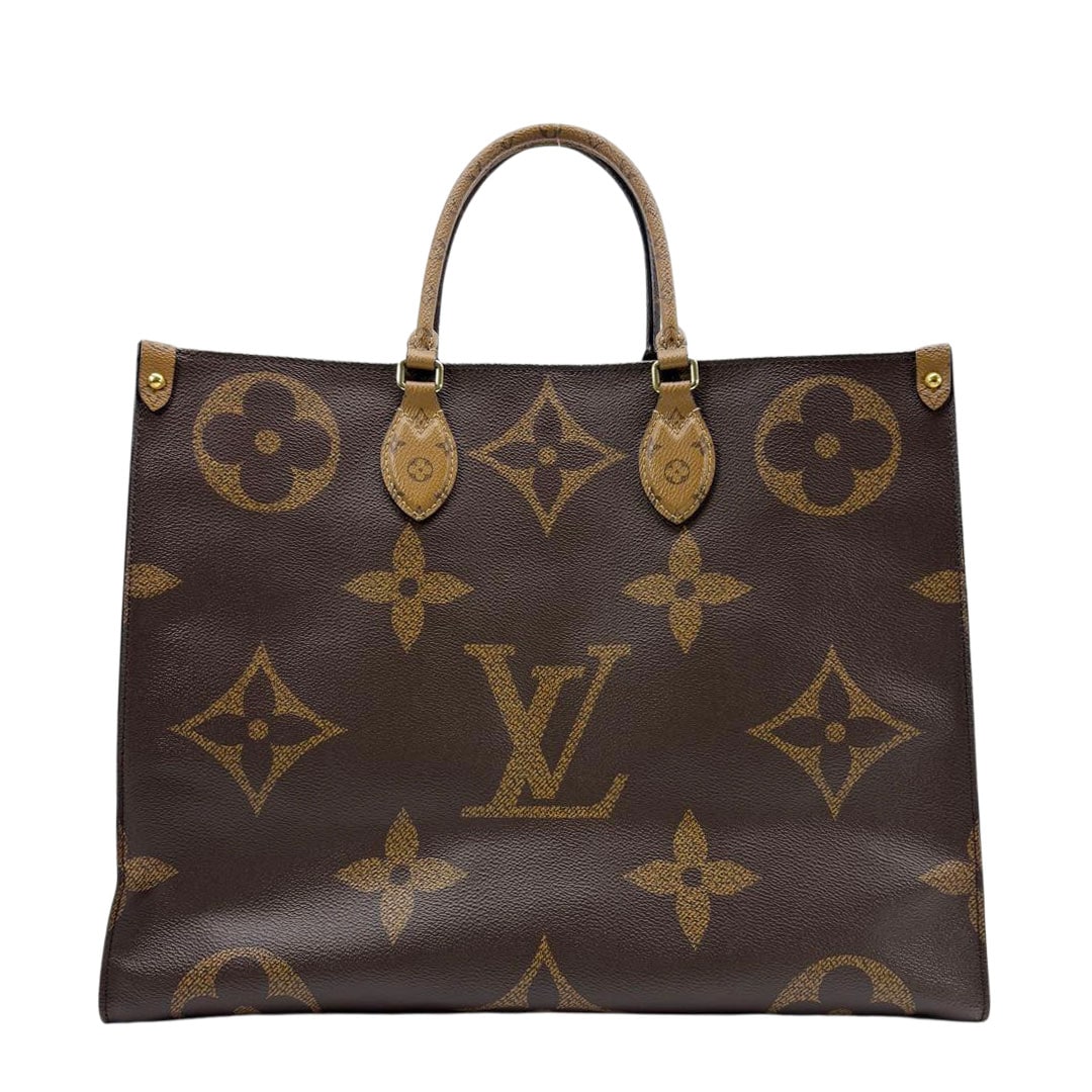 LOUIS VUITTON ルイヴィトン オンザゴーGM 2WAYトートバッグ モノグラム・リバース キャンバス M45320