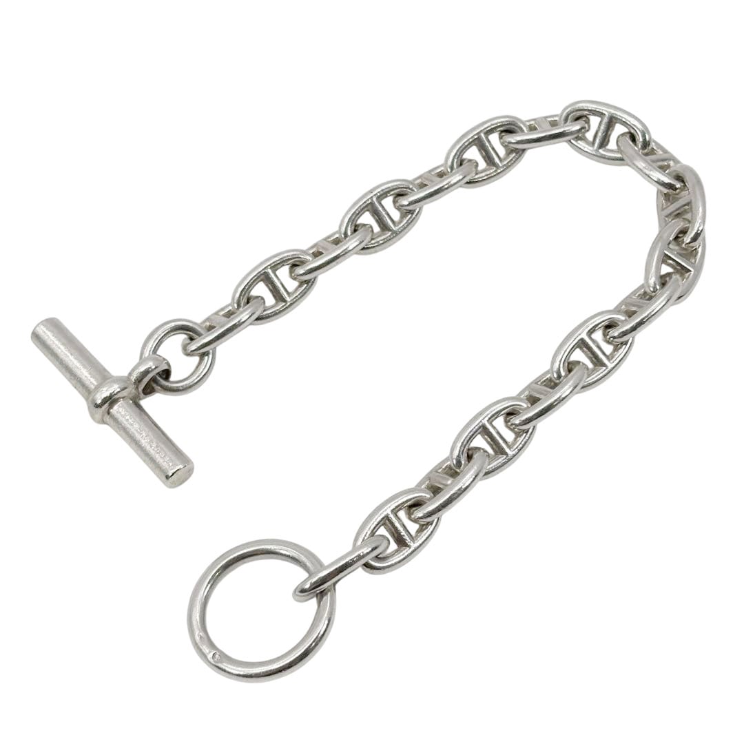 HERMES エルメス ブレスレット シェーヌダンクルPM 18コマ 1990年代 925 シルバー 36.5g