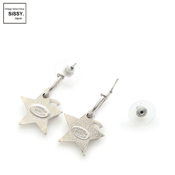 □シャネル□ ココマーク ピアス ラインストーン シルバー スター 06C