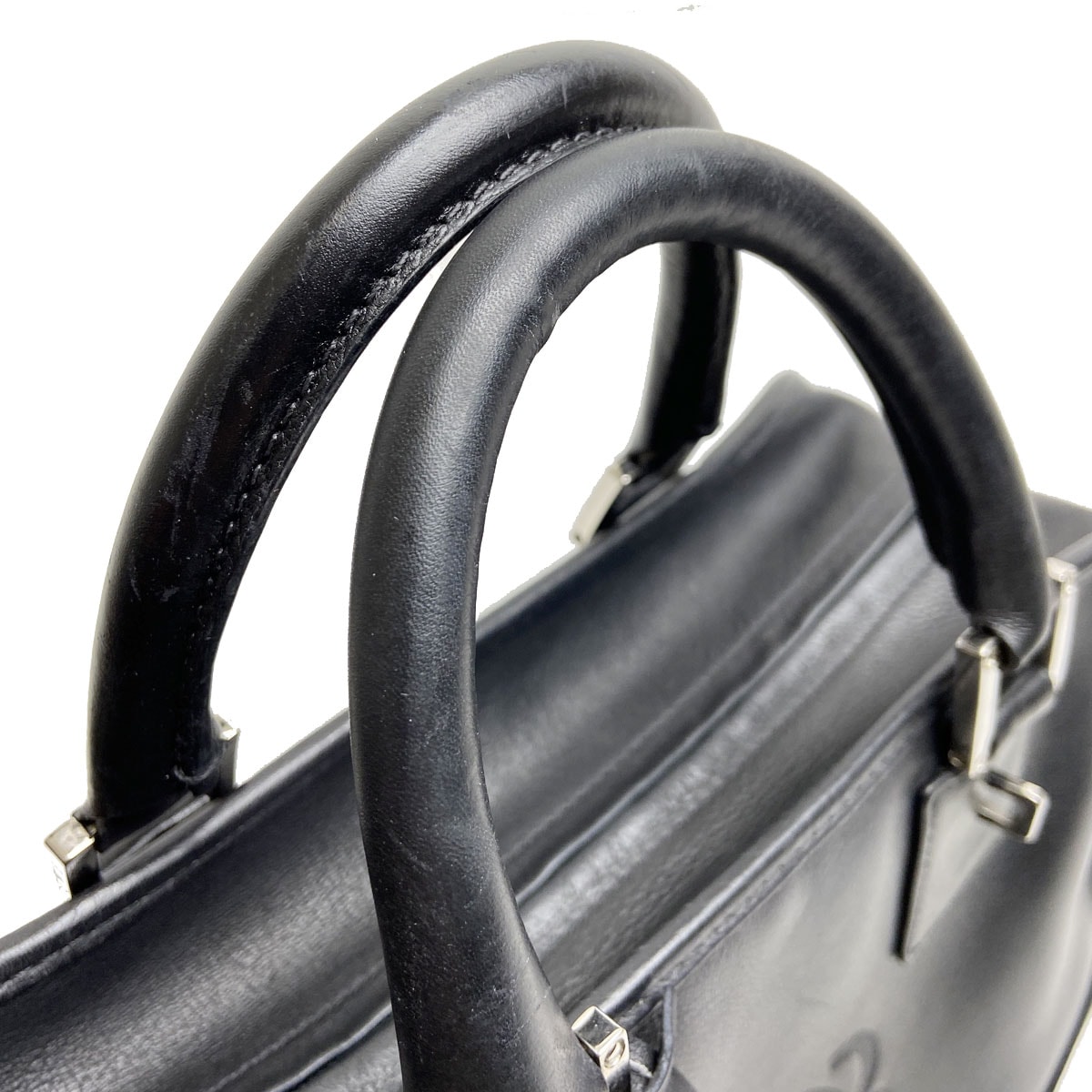 LOEWE ロエベ ハンドバッグ アマソナ29 レザー ブラック シルバー金具