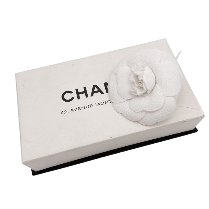 CHANEL シャネル コサージュ カメリア ホワイト ヴィンテージ