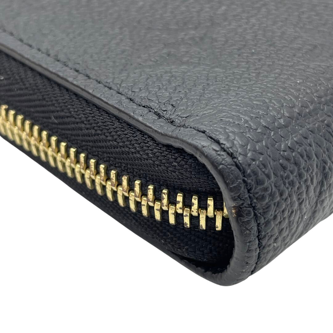 LOUIS VUITTON ルイヴィトン ラウンドファスナー長財布 ジッピー・ウォレット モノグラム・アンプラントレザー ノワール M61864