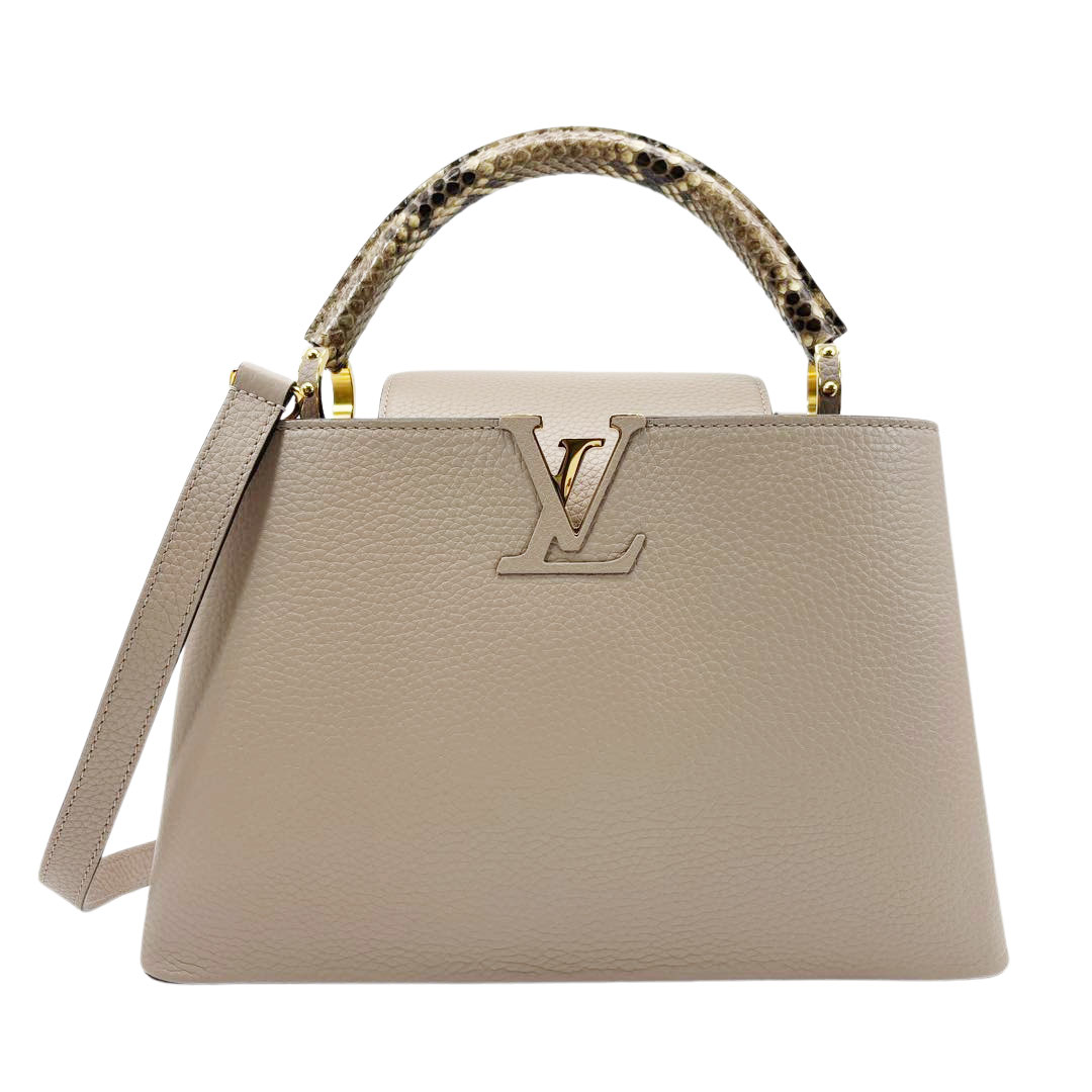 LOUIS VUITTON ルイヴィトン 2WAYハンドバッグ カプシーヌMM トリヨンカーフレザー/パイソン ガレ N92802