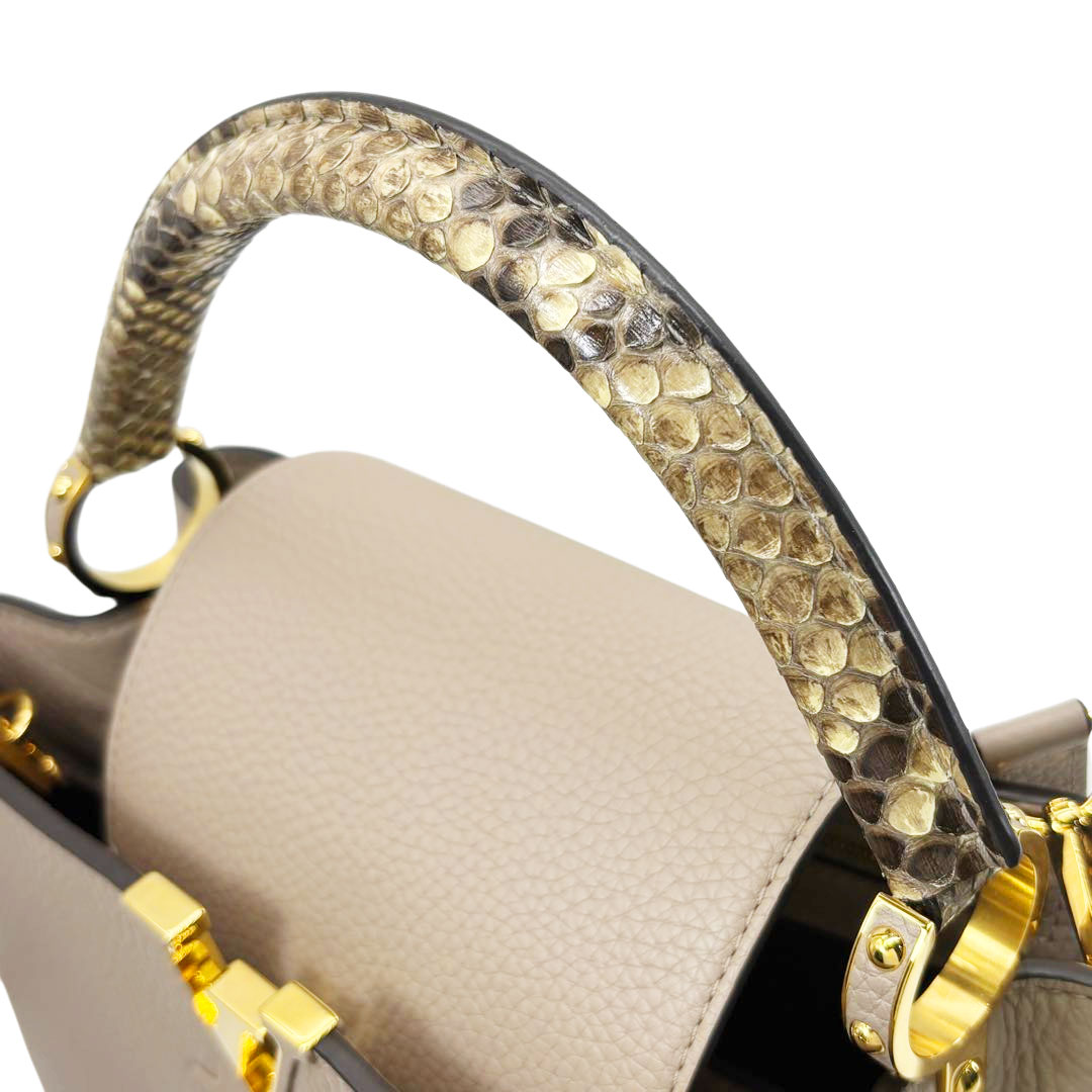 LOUIS VUITTON ルイヴィトン 2WAYハンドバッグ カプシーヌMM トリヨンカーフレザー/パイソン ガレ N92802