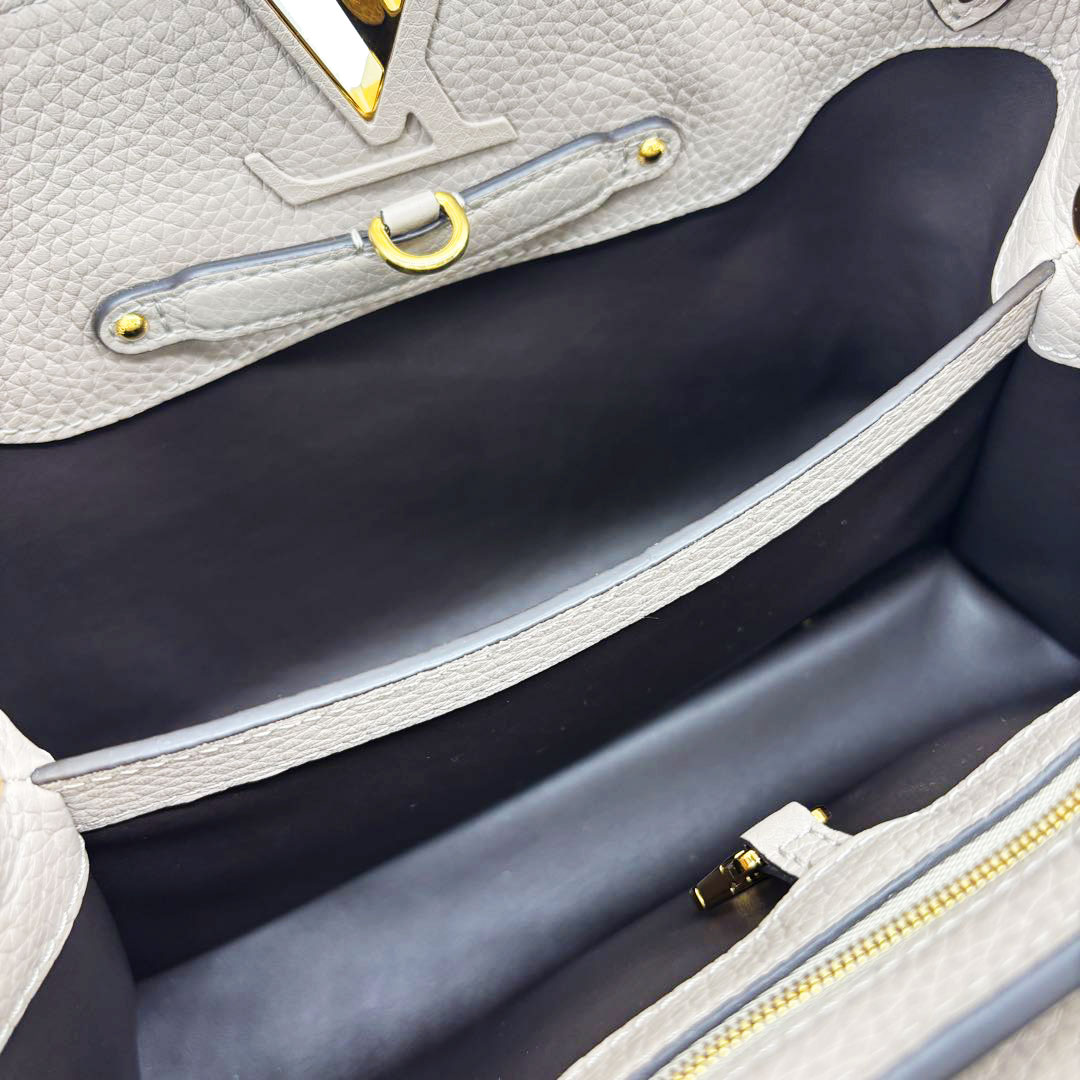 LOUIS VUITTON ルイヴィトン 2WAYハンドバッグ カプシーヌMM トリヨンカーフレザー/パイソン ガレ N92802