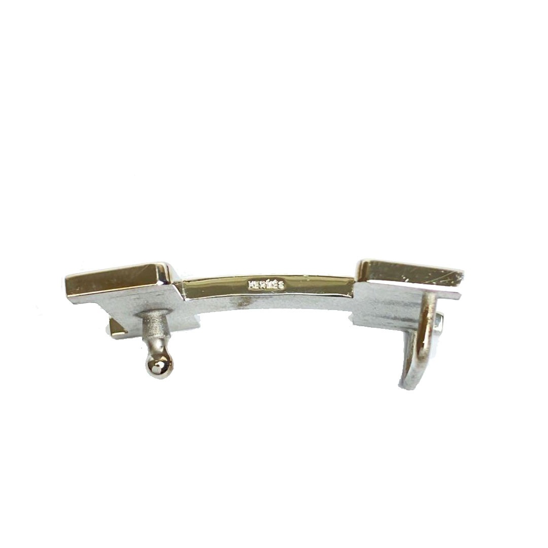 HERMES エルメス コンスタンス Hベルト 75 ブラック ブルージーン シルバー金具 □H刻印（2004年頃製造）