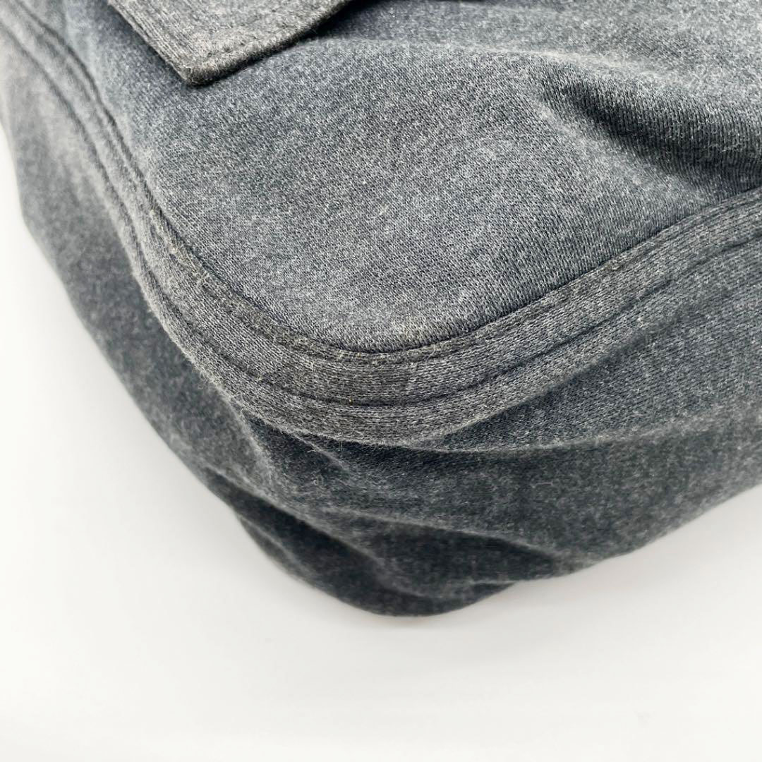 FENDI フェンディ ワンショルダーバッグ ハンドバッグ コットン チャコールグレー