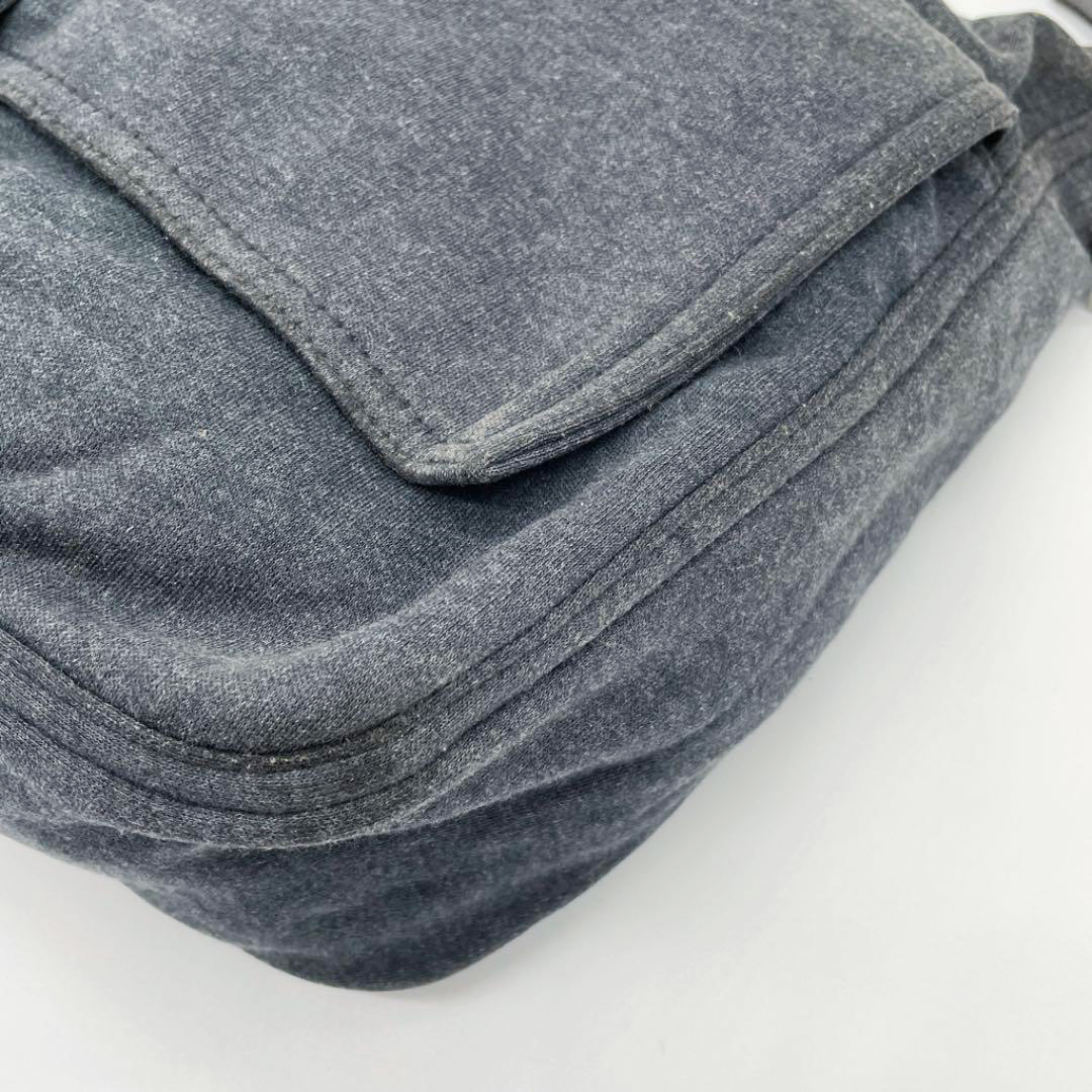 FENDI フェンディ ワンショルダーバッグ ハンドバッグ コットン チャコールグレー