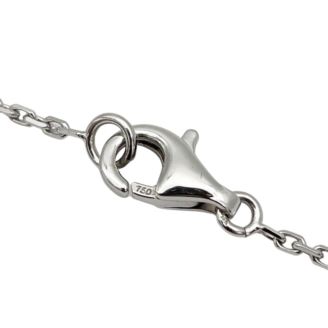 Van Cleef & Arpels ヴァンクリーフ&アーペル ヴィンテージアルハンブラ ペンダントネックレス 750WG ホワイトシェル 5.2g VCARF48700