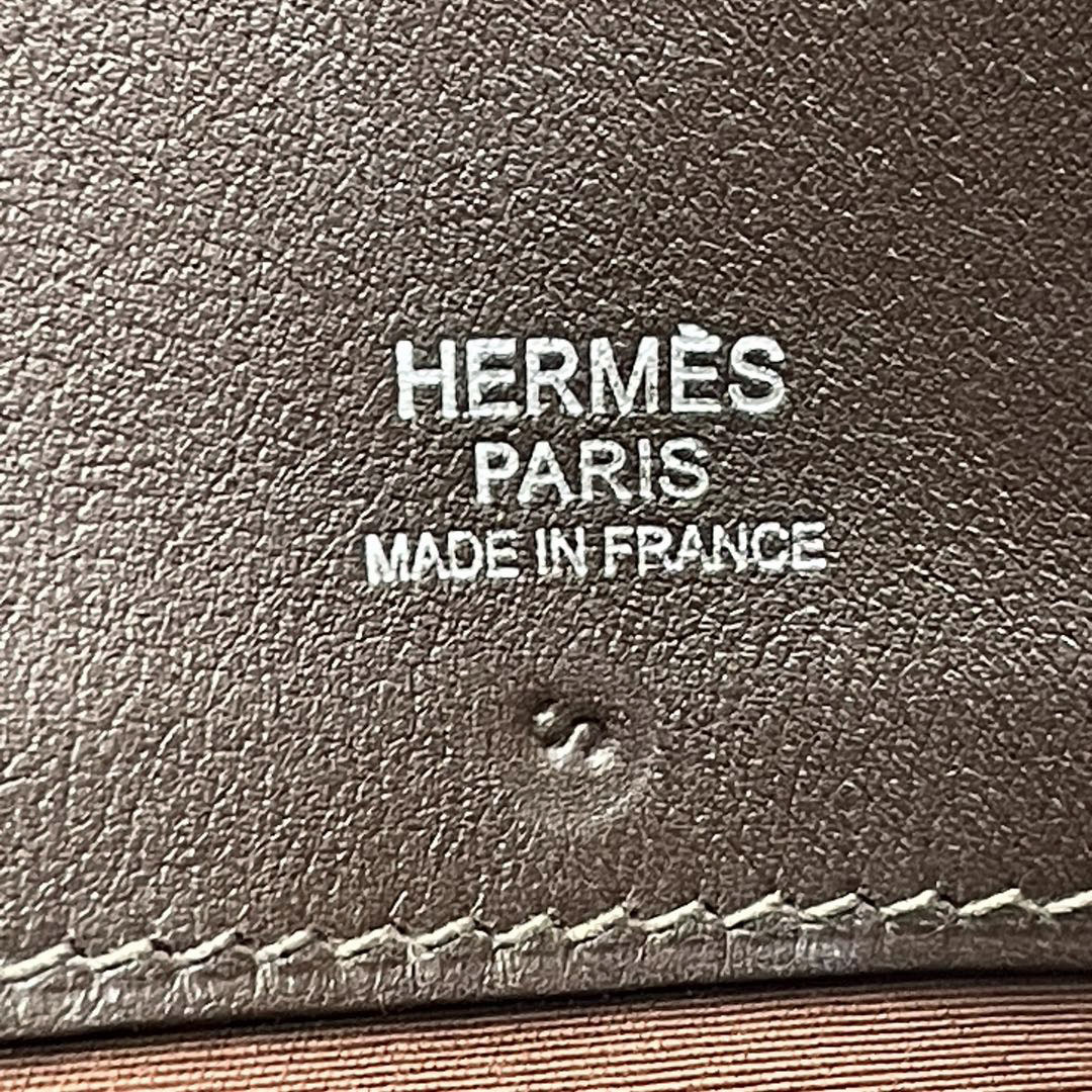 HERMES エルメス トートバッグ サックイブーMM トワルアッシュ レザー