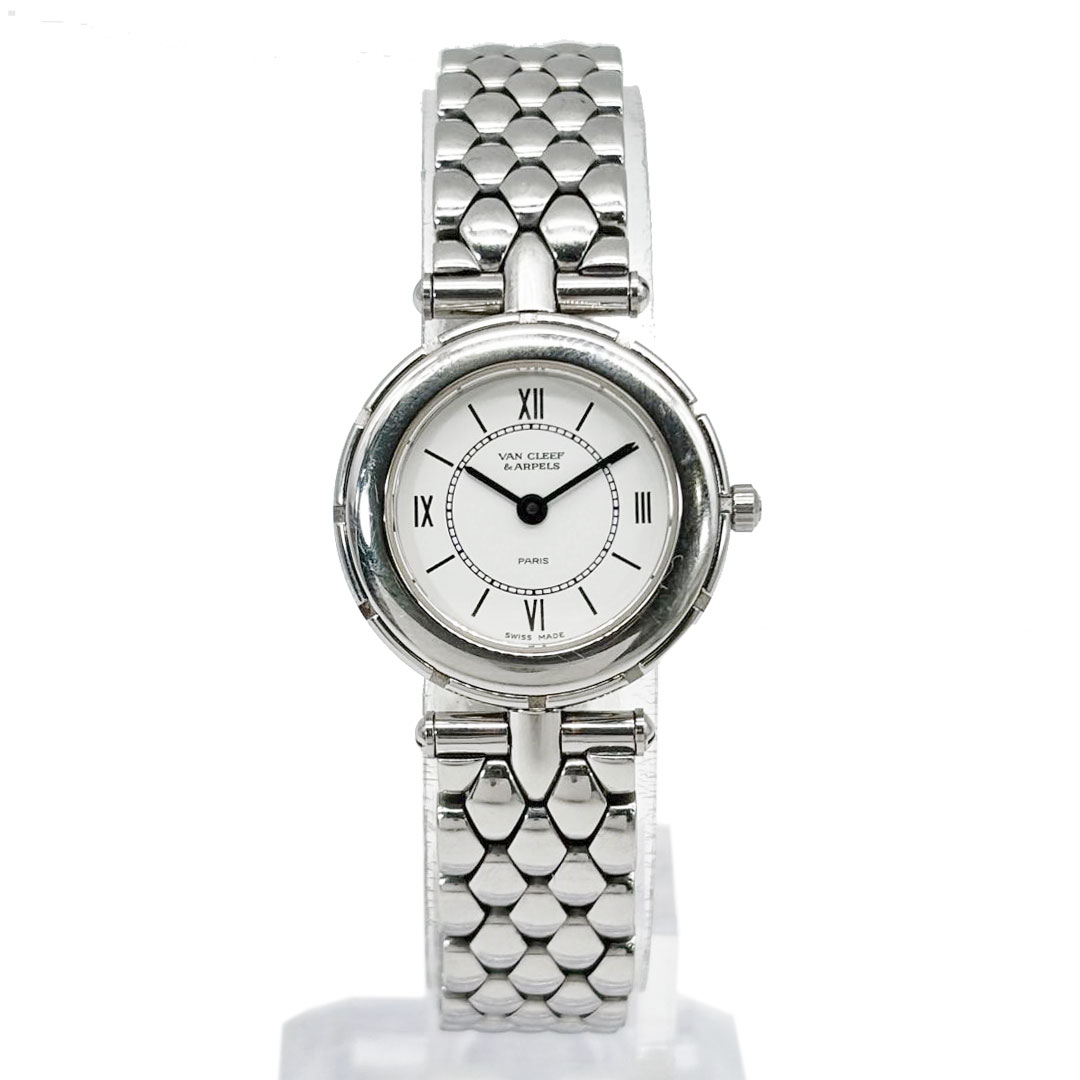 Van Cleef & Arpels ヴァンクリーフ&アーペル レディース腕時計 ラ・コレクション QZ SS シルバー 53607 HH5