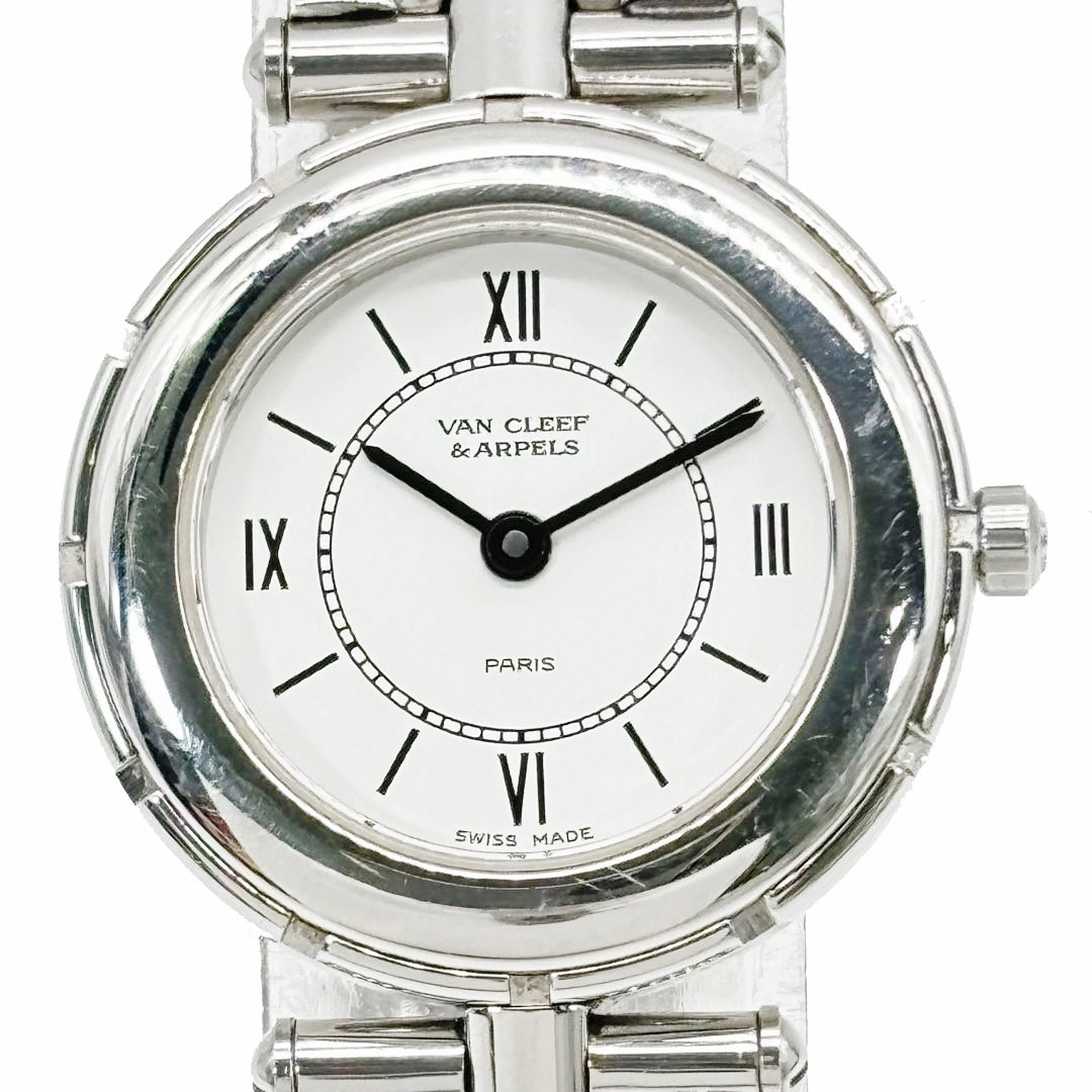 Van Cleef & Arpels ヴァンクリーフ&アーペル レディース腕時計 ラ・コレクション QZ SS シルバー 53607 HH5