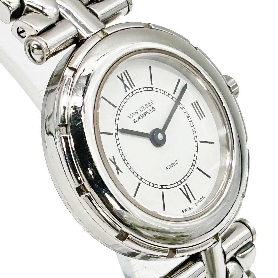 Van Cleef & Arpels ヴァンクリーフ&アーペル レディース腕時計 ラ・コレクション QZ SS シルバー 53607 HH5