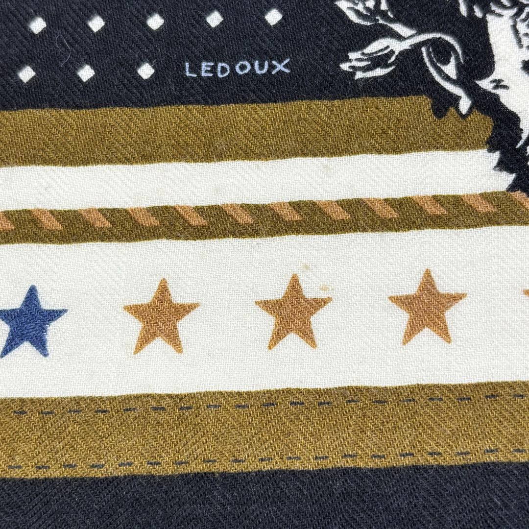 HERMES エルメス ショール カレジェアン140 カシシル 『宮廷の馬具』 バンダナ カシミヤ シルク ブロンズ ブラック 2022AW