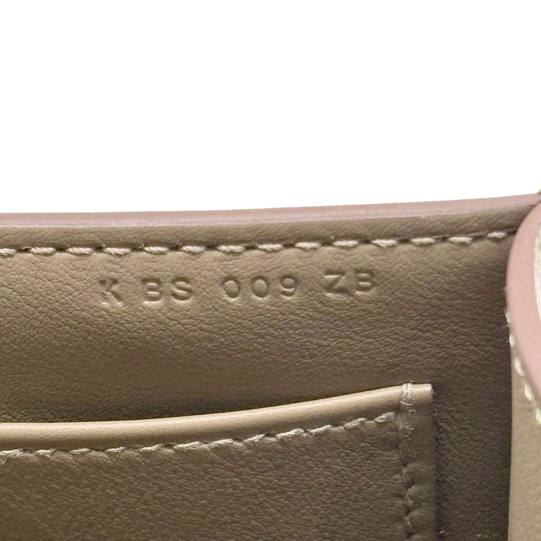 HERMES エルメス ショルダーバッグ ゲタ スリム ヴォー・エプソン エトゥープ/シルバー金具 K刻印