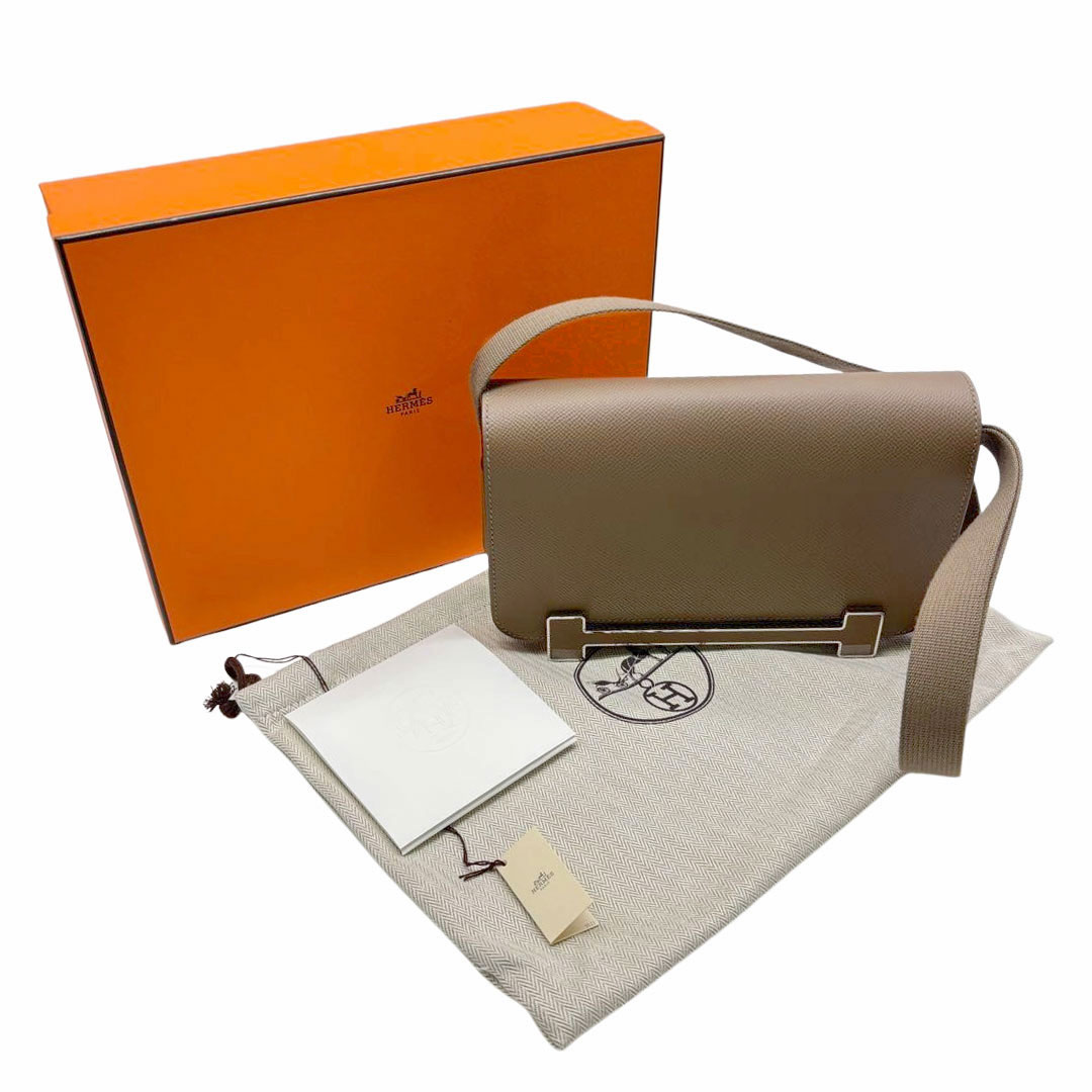 HERMES エルメス ショルダーバッグ ゲタ スリム ヴォー・エプソン