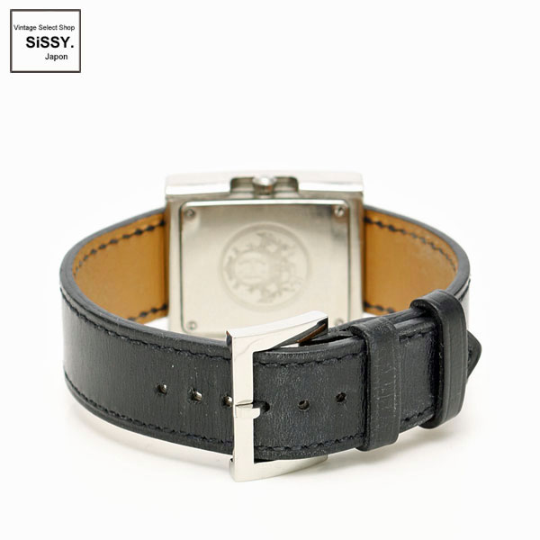 ■エルメス■ ベルトウォッチ レディース 腕時計 クオーツ SS シルバー ブラック/ブラウン D刻印 【HERMES】