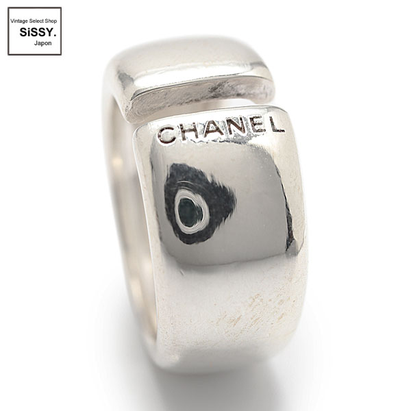 ■シャネル■ ロゴ リング 指輪 SV925 シルバー 約13号 【CHANEL】
