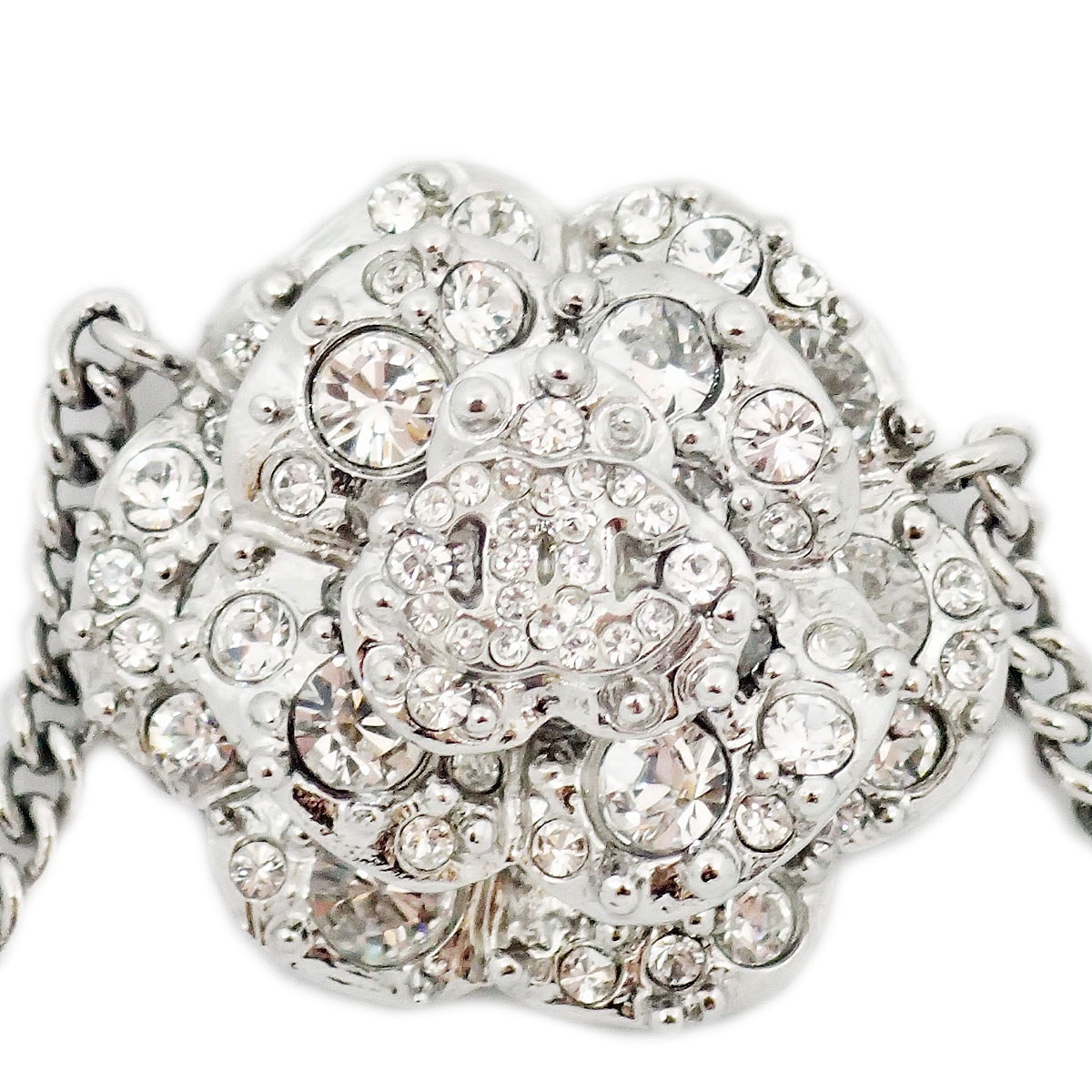 CHANEL シャネル ネックレス カメリア ココマーク ラインストーン B12C