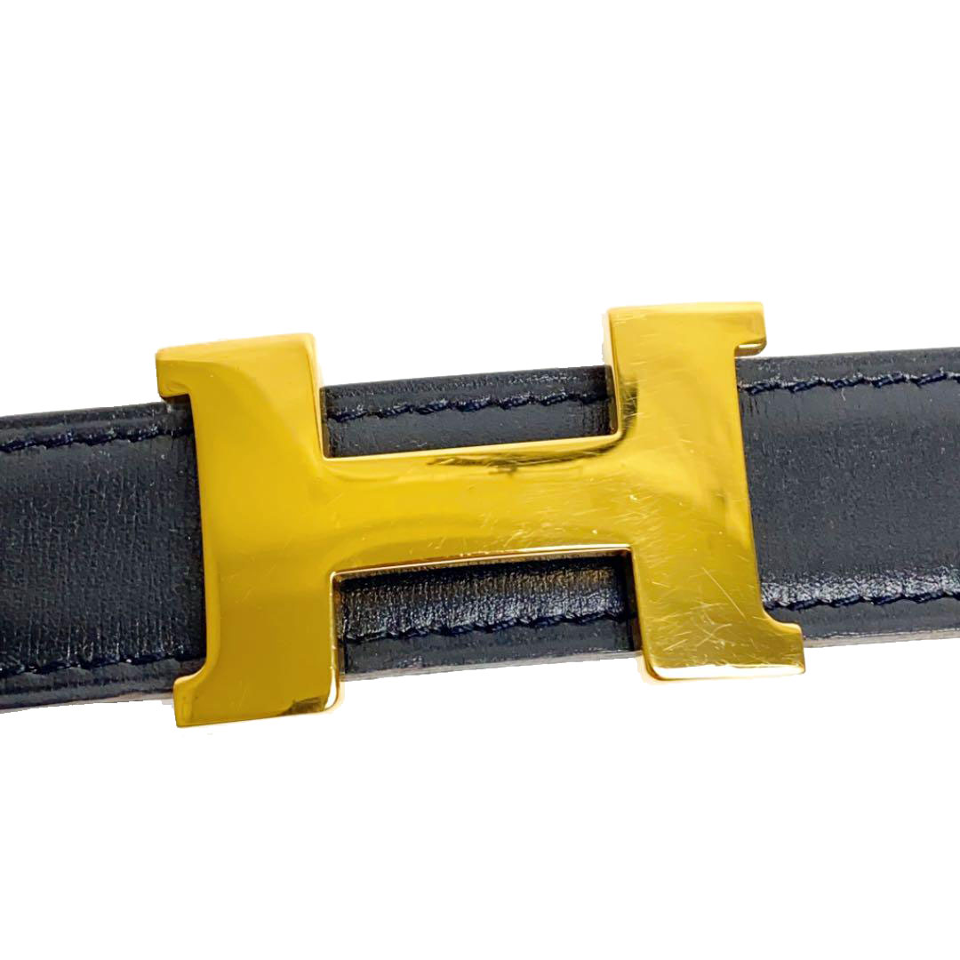 HERMES エルメス コンスタンス Hベルト 70 ブラック ゴールド ゴールド金具 □F刻印(2002年頃製造)