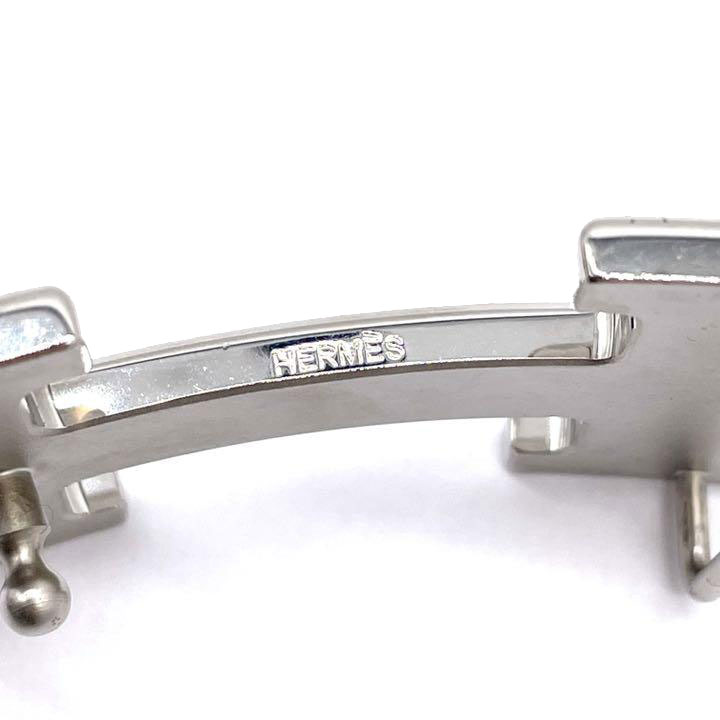 HERMES エルメス Hベルト コンスタンス リバーシブル レザー 70 ブラック ブラウン シルバー金具 □C刻印