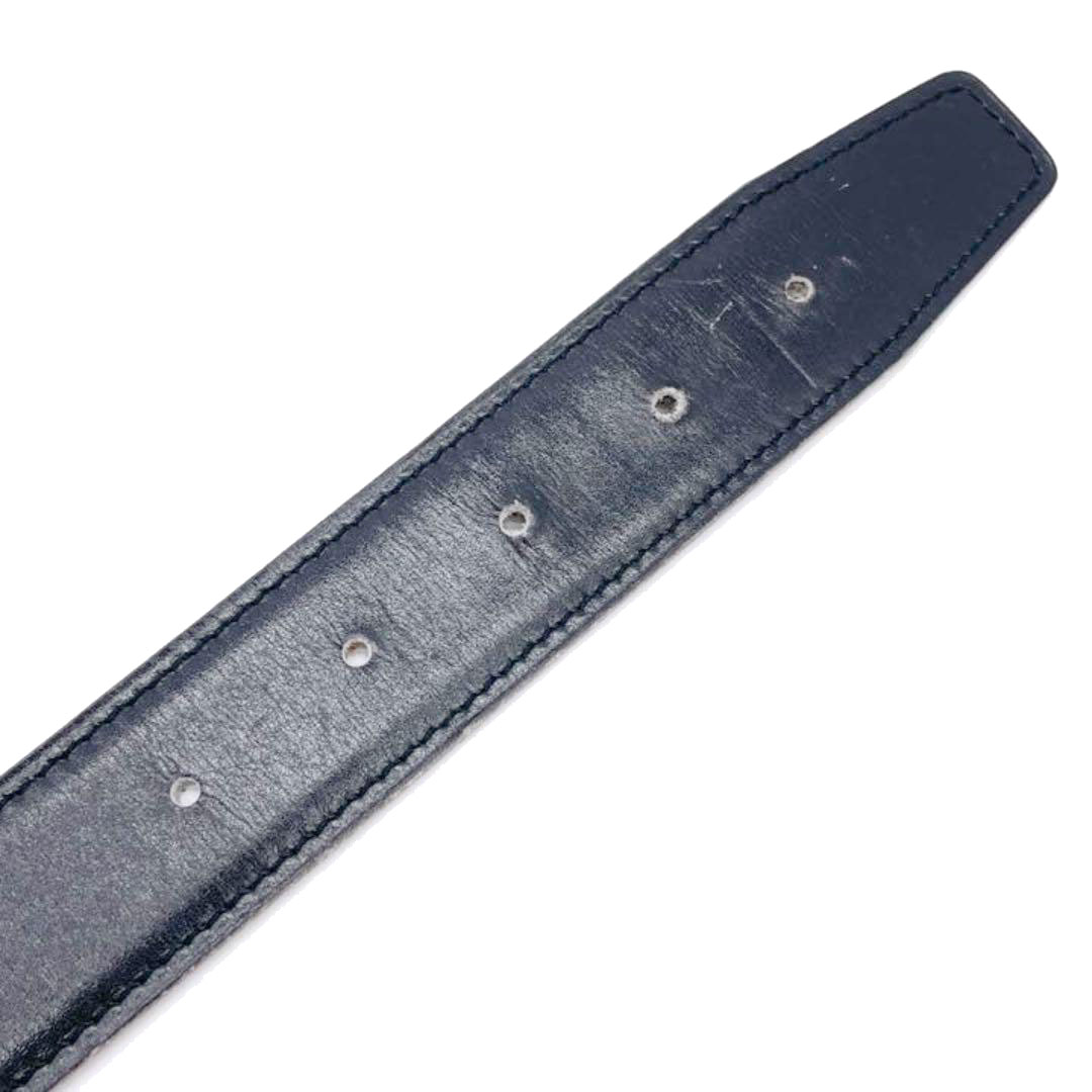 HERMES エルメス Hベルト コンスタンス リバーシブル レザー 70 ブラック ブラウン シルバー金具 □C刻印