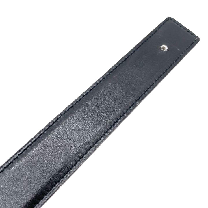 HERMES エルメス Hベルト コンスタンス リバーシブル レザー 70 ブラック ブラウン シルバー金具 □C刻印