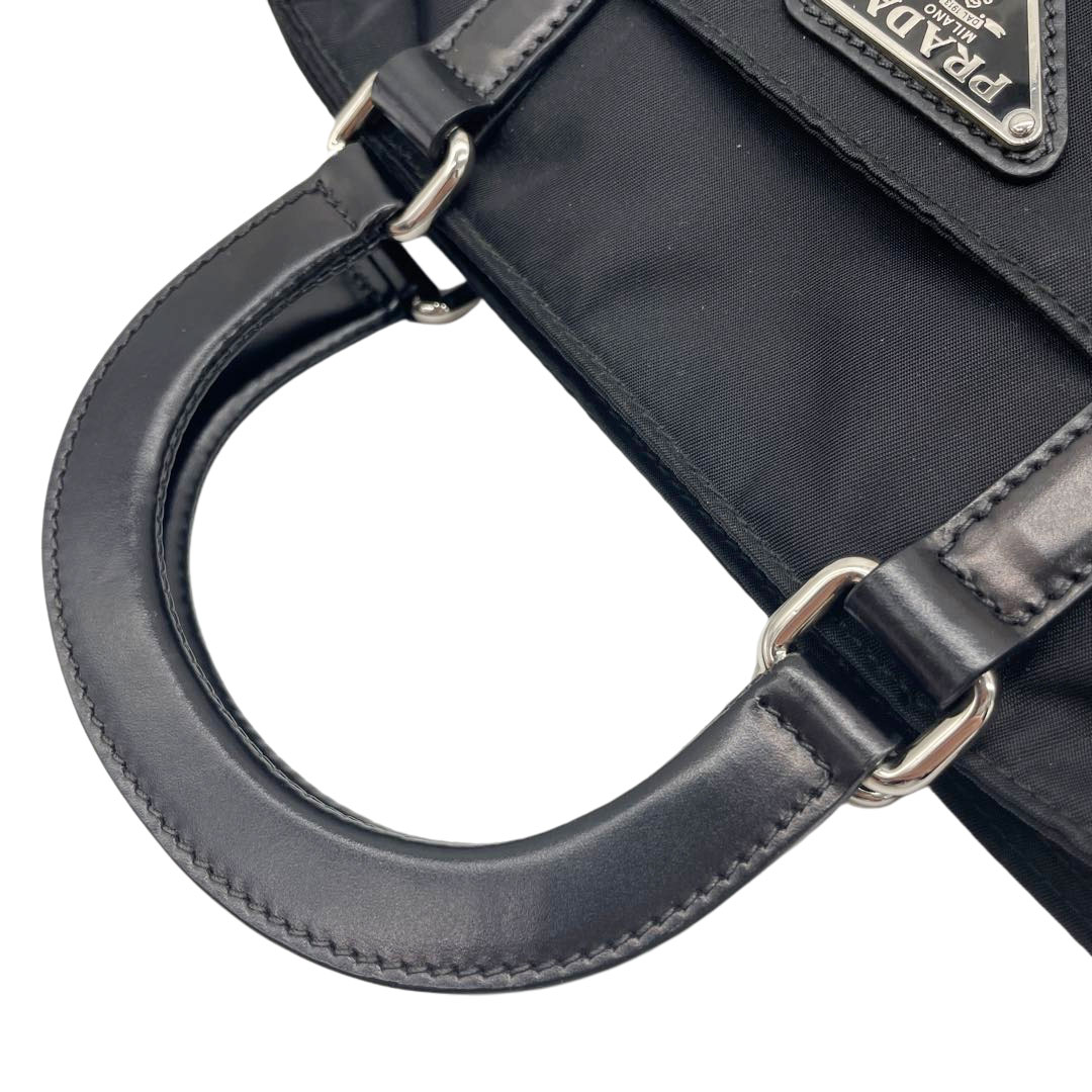 PRADA プラダ 2WAYハンドバッグ 斜めがけショルダーバッグ ナイロン ブラック B1066M