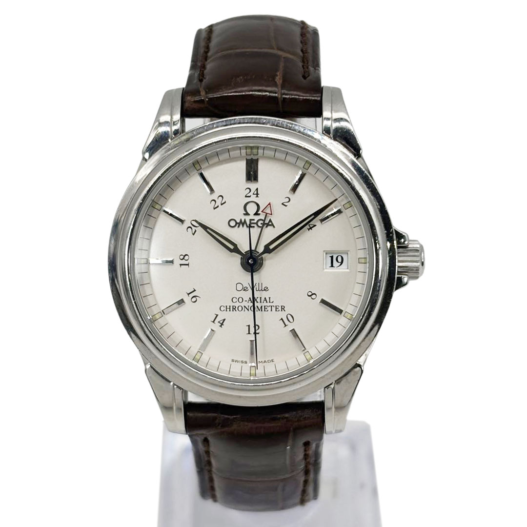 OMEGA オメガ メンズ腕時計 デ・ヴィル コーアクシャル GMT 自動