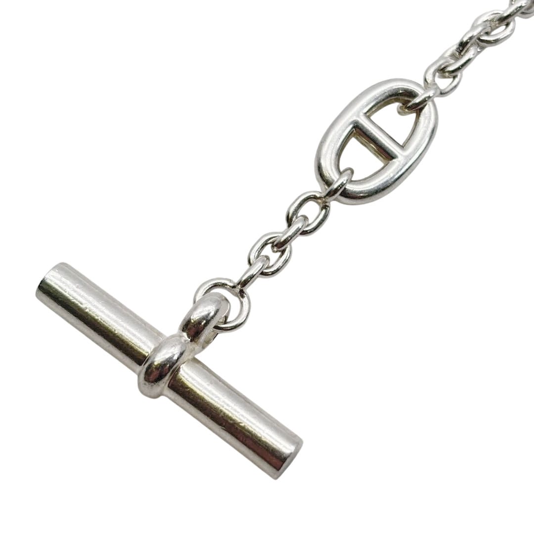 HERMES エルメス ロングネックレス ファランドール120 シェーヌダンクル Ag925 シルバー 99.6g