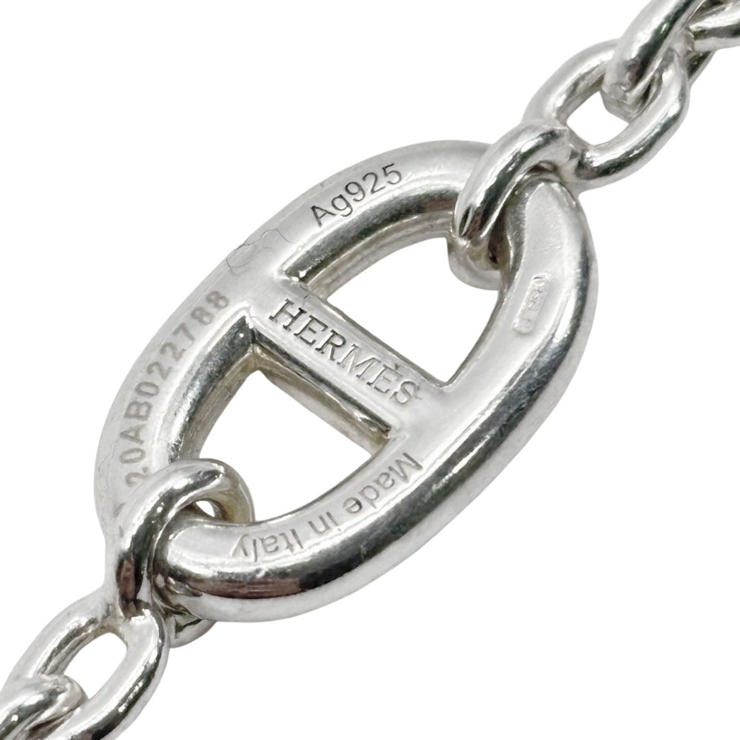 HERMES エルメス ロングネックレス ファランドール120 シェーヌダンクル Ag925 シルバー 99.6g