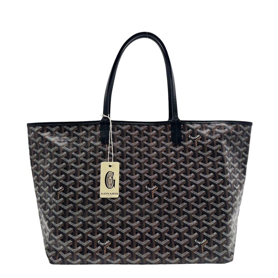 サンルイ PM PVC レザー ブラック GOYARD ゴヤール サンルイPM トートバッグ PVC/レザー ブラック