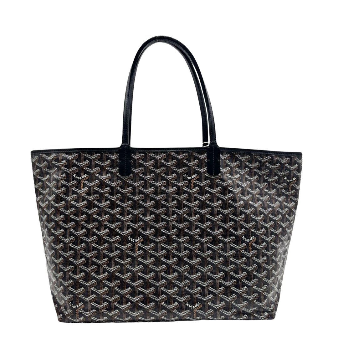 GOYARD ゴヤール サンルイPM トートバッグ PVC/レザー ブラック