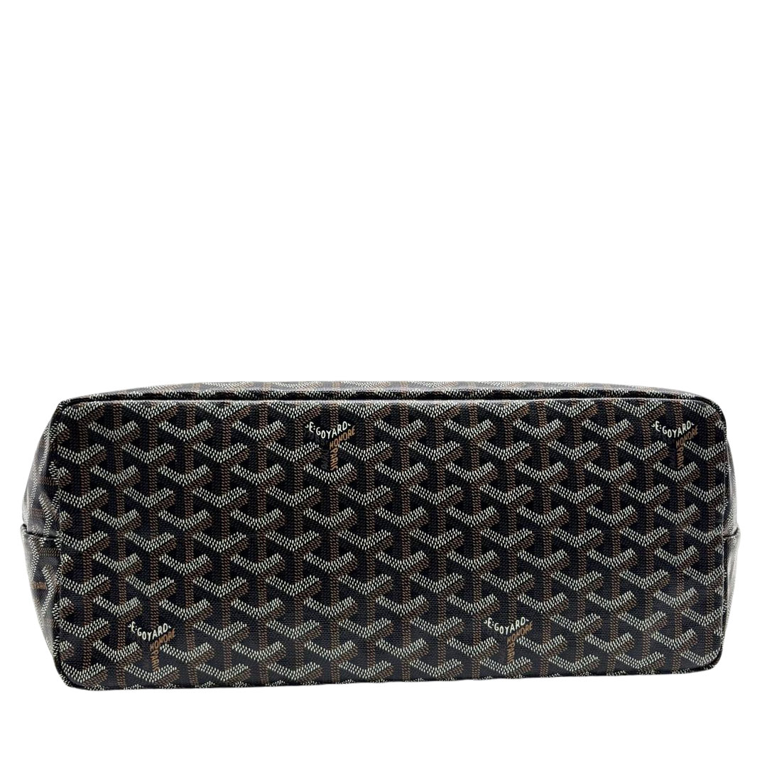 GOYARD ゴヤール サンルイPM トートバッグ PVC/レザー ブラック