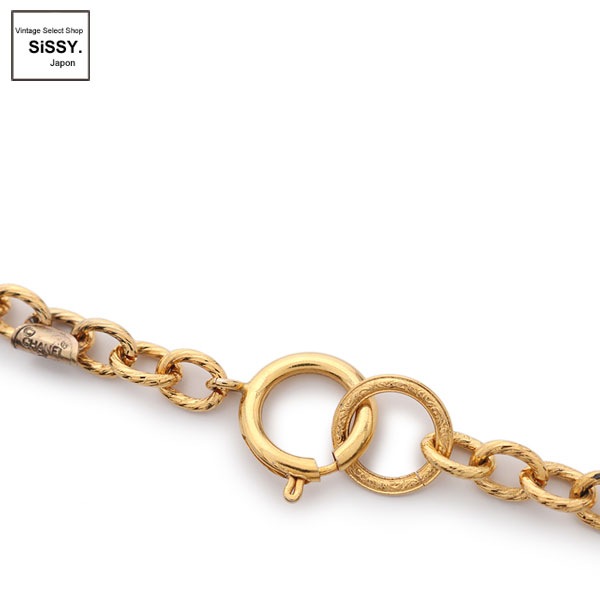 CHANEL シャネル ネクタイ ココマーク ゴールドチェーン □シャネル□ ネックレス ココマーク ネクタイモチーフ ゴールド