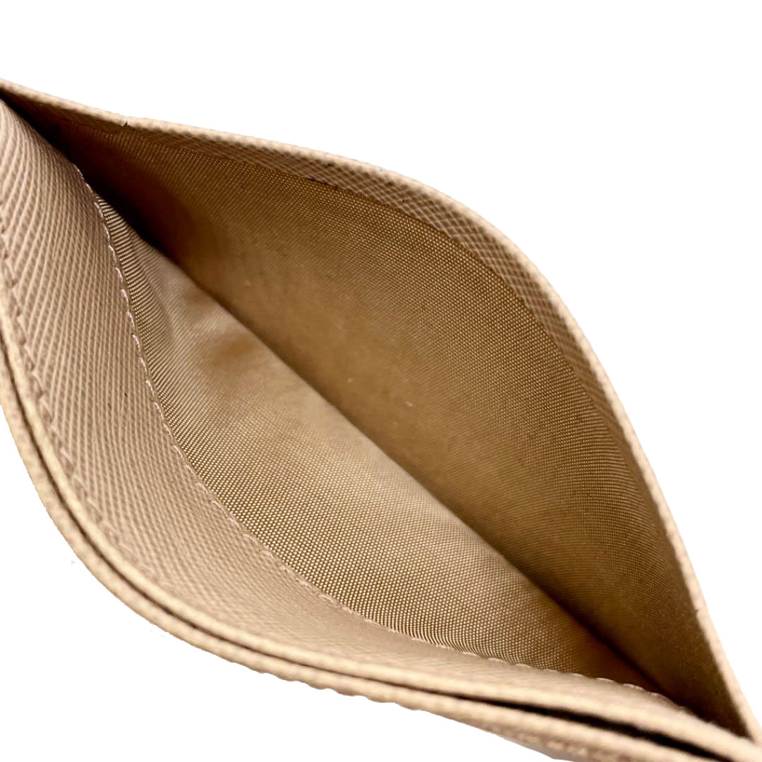 PRADA プラダ カードケース サフィアーノレザー ベージュ