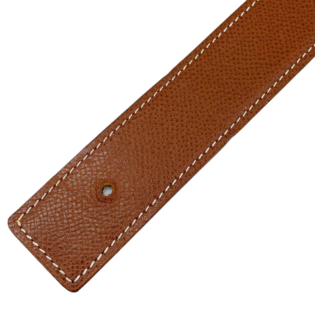 HERMES エルメス Hベルト コンスタンス リバーシブル 70 リセ/トゴ ブラウン ブラック シルバー金具 □F刻印