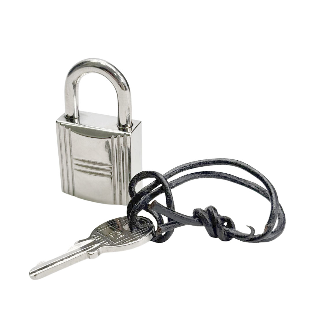 HERMES エルメス ピコタンロック22 MM トリヨンクレマンス ブラック/シルバー金具 U刻印