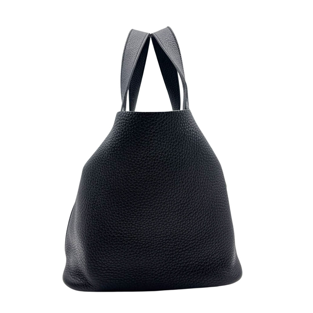 HERMES エルメス ピコタンロック22 MM トリヨンクレマンス ブラック/シルバー金具 U刻印