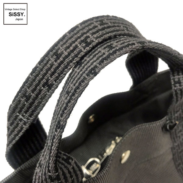 ■エルメス■ エールラインMM トートバッグ ナイロンキャンバス グレー 【HERMES】