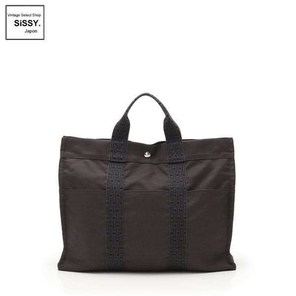 ■エルメス■ エールラインMM トートバッグ ナイロンキャンバス グレー 【HERMES】