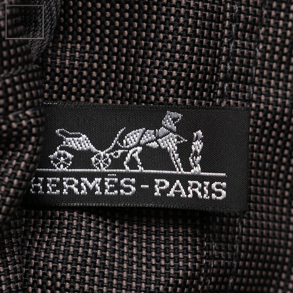 ■エルメス■ エールラインMM トートバッグ ナイロンキャンバス グレー 【HERMES】