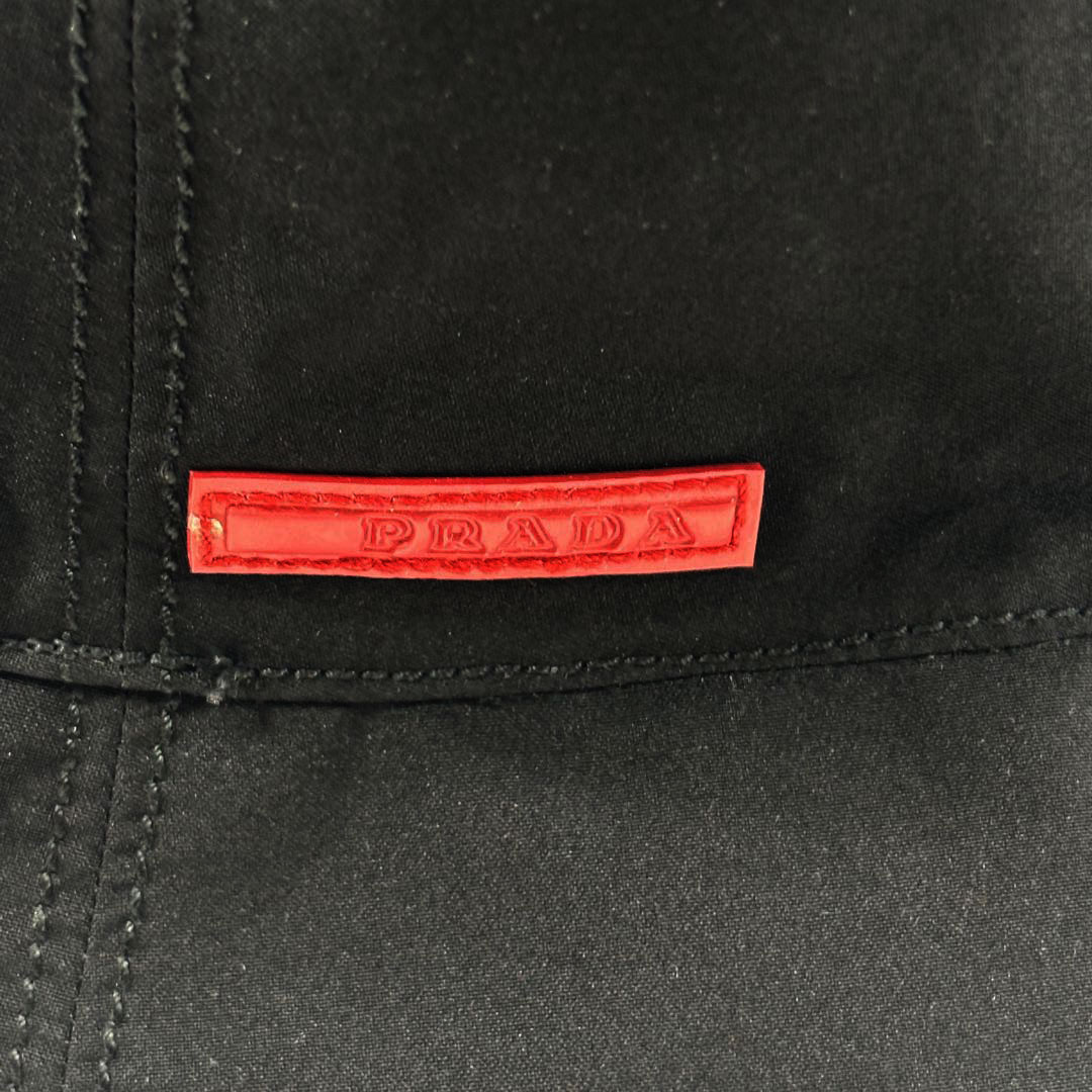 PRADA プラダ バケットハット 帽子 Lサイズ ブラック