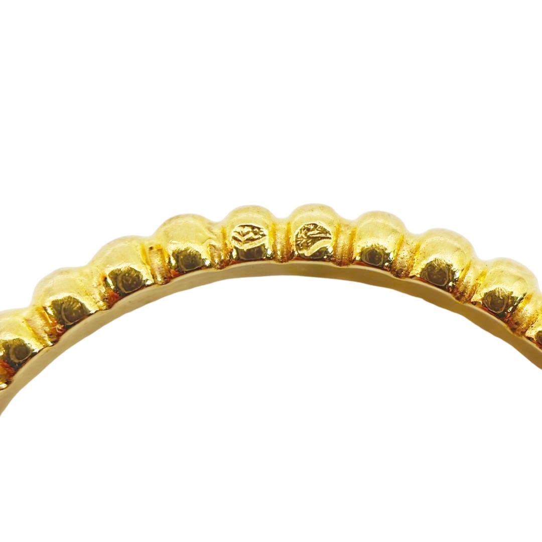 Van Cleef & Arpels ヴァンクリーフ&アーペル ペルレ ゴールドパール リング スモールモデル Au750 イエローゴールド 2.3g 55(約14号)