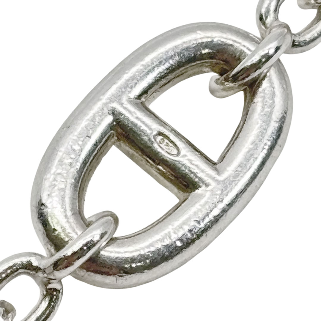 HERMES エルメス ロングネックレス ファランドール80 シェーヌダンクル Ag925 シルバー 70.2g