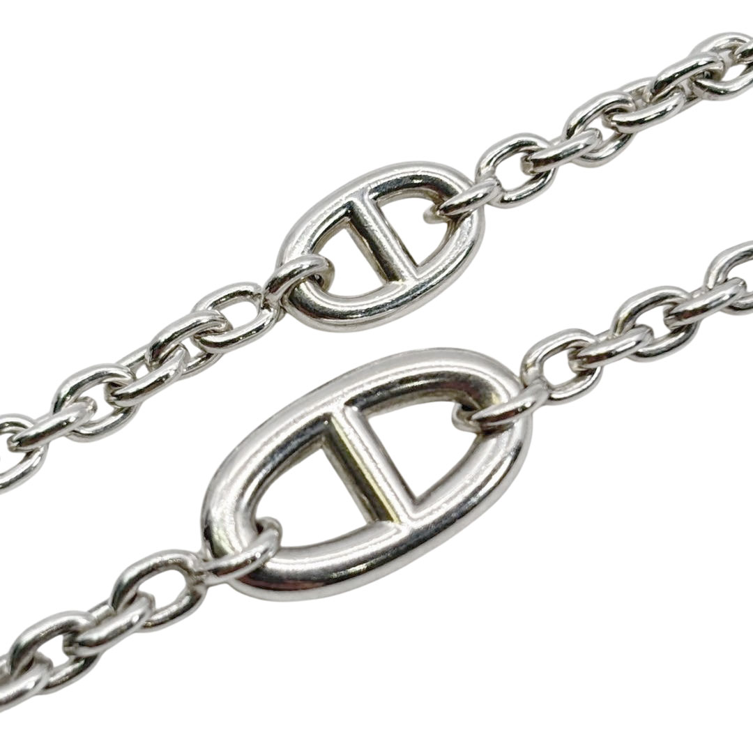 HERMES エルメス ロングネックレス ファランドール80 シェーヌダンクル